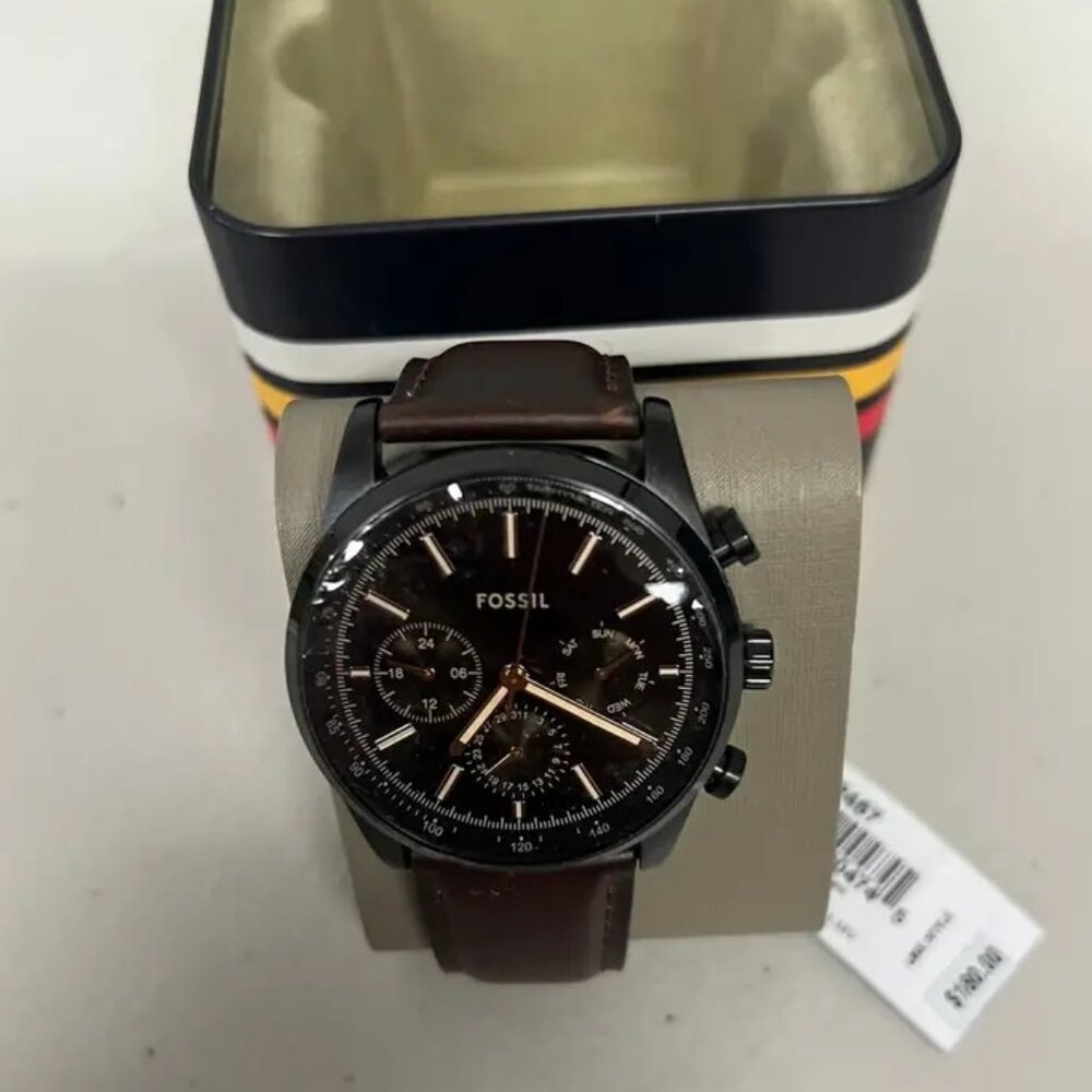 Fossil BQ2457 Sullivan Multifunction Brown Leather Watch